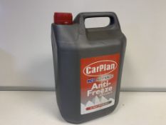 8 X BRAND NEW CAR PLAN RED ADVANCE 5 LITRE ANTI FREEZE AND COOLANT