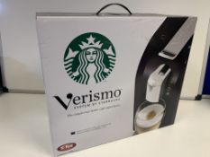 BRAND NEW RETAIL BOXED VERISMO SYSTEMS BY STARBUCKS SATIN BLACK COFFEE MACHINE 1 LTR