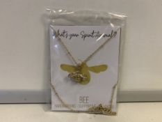 178 X BRAND NEW AMBER BEE NECKLACES