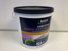 15 X 10KG BOSTIK CEMENTONE RAPID SETTING CEMENT. FOR INSTALLATION, REPAIR & MAINTAINANCE. SETS IN 20