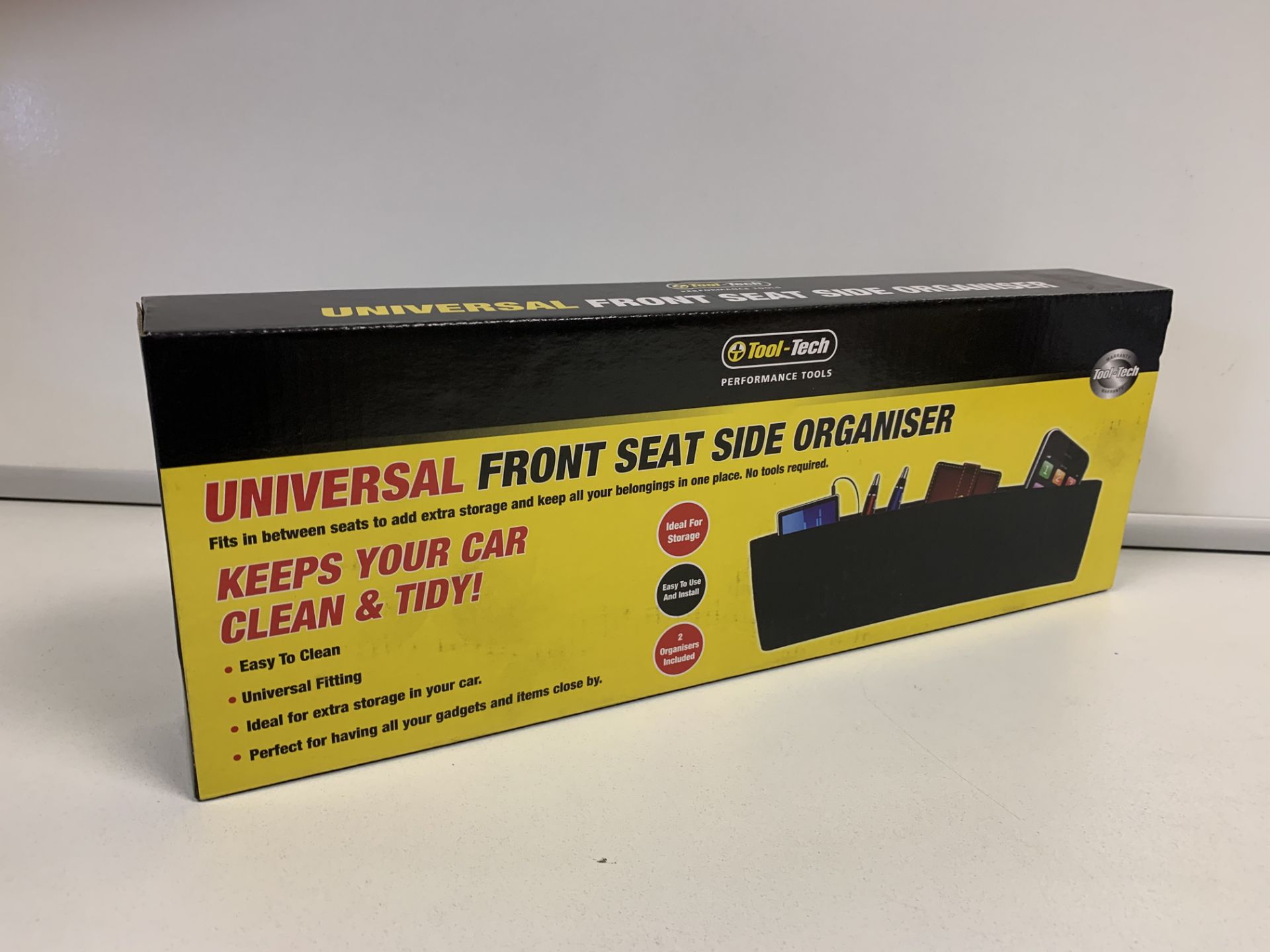 36 X BRAND NEW TOOL TECH UNIVERSAL FRONT SEAT ORGANISERS IN 2 BOXES