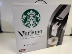 BRAND NEW RETAIL BOXED VERISMO SYSTEM BY STARBUCKS SILVER COFFEE MACHINE 1LTR