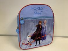 12 X BRAND NEW BOXED FROZEN 2 SEQUIN PANEL BACKPACKS