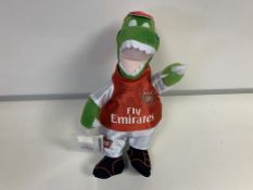 40 X BRAND NEW AFC GUNNERSAURUS SOFT TOYS RRP £10 EACH