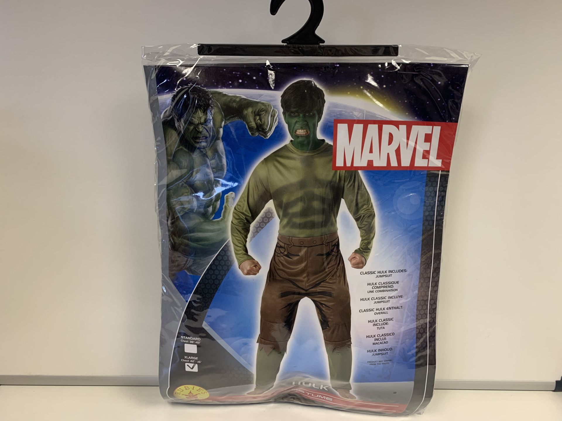 20 X BRAND NEW RUBIES MARVEL HULK COSTUMES SIZE XL IN 1 BOX