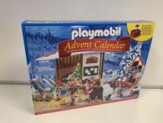 (NO VAT) 6 X BRAND NEW BOXED PLAYMOBIL 106 PIECE ADVENT CALENDARS