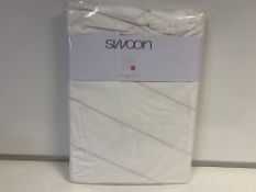 7 X BRAND NEW SWOON KINGSIZE PINK AND WHITE DUVET SETS