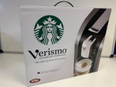 BRAND NEW RETAIL BOXED VERISMO SYSTEM BY STARBUCKS SILVER COFFEE MACHINE 1LTR