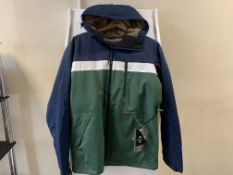 3 X BRAND NEW BILLABONG ALL DAY FOREST JACKETS SIZES EXTRA LARGE AND SMALL TOTAL RRP £510