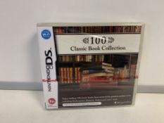 100 X BRAND NEW NINTENDO DS 100 CLASSIC BOOK COLLECTION GAMES IN 4 BOXES