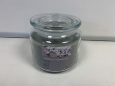 (NO VAT) 12 X BRAND NEW TESCO 50H BURN SEASALT AND SANDALWOOD CANDLES