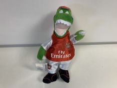 40 X BRAND NEW AFC GUNNERSAURUS SOFT TOYS RRP £10 EACH