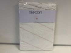 8 X BRAND NEW SWOON KINGSIZE PINK AND WHITE DUVET SETS