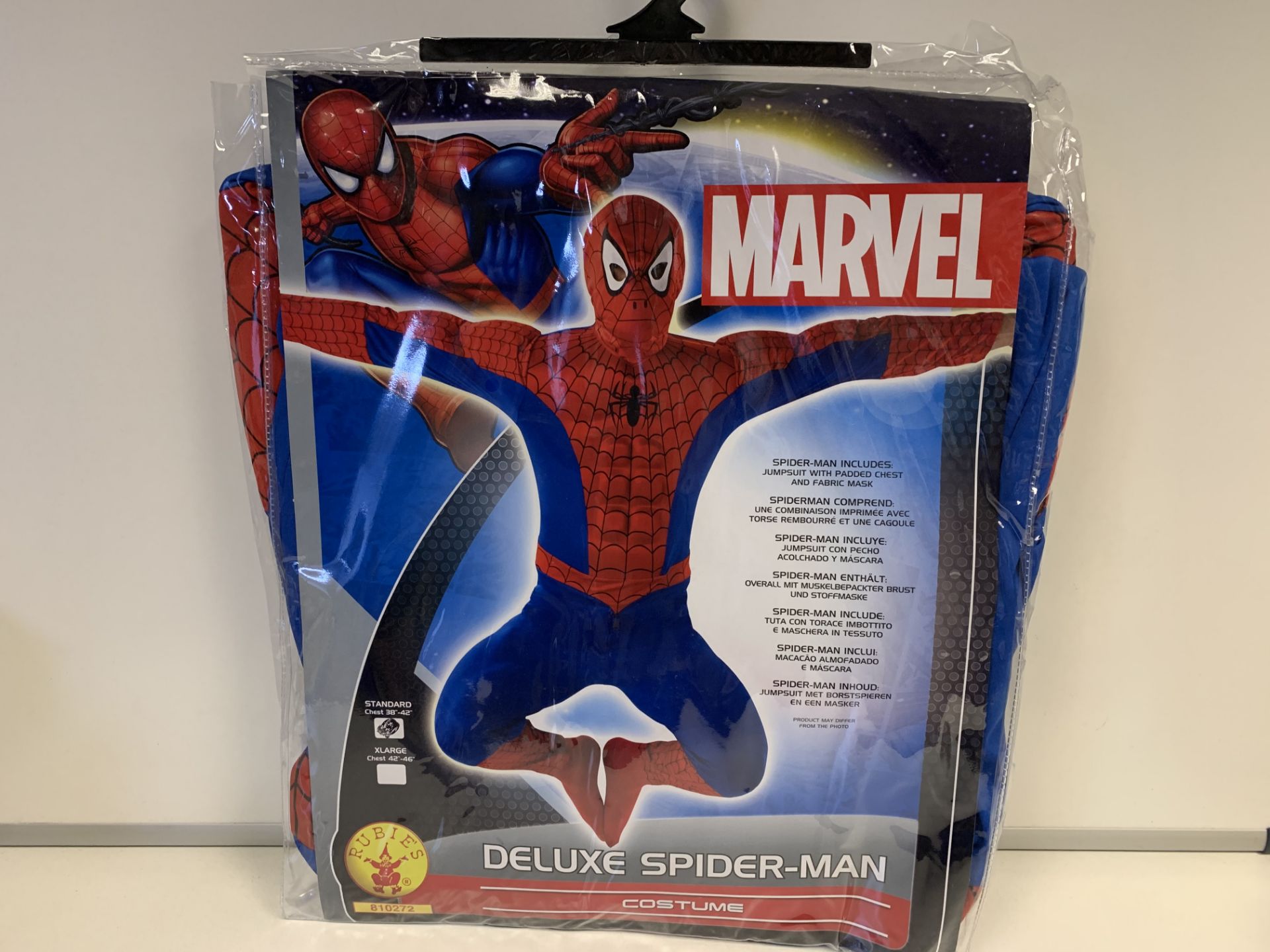 20 X BRAND NEW RUBIES MARVEL SPIDERMAN COSTUMES SIZE XL IN 1 BOX