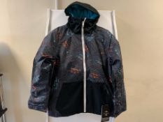 3 X CHILDRENS BRAND NEW BILLABONG ALL DAY BLACK CAVIAR COATS SIZE 12 TOTAL RRP £255.00