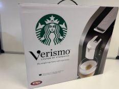 BRAND NEW RETAIL BOXED VERISMO SYSTEM BY STARBUCKS SILVER COFFEE MACHINE 1LTR