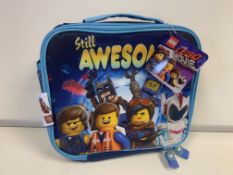 28 X BRAND NEW BOXED LEGO MOVIE 2 LUNCH BAGS BLUE IN 6 BOXES