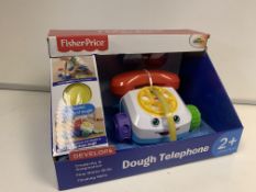 18 X BRAND NEW BOXED FISHER PRICE DOUGH TELEPHONES IN 3 BOXES