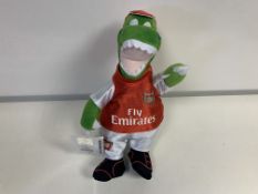 40 X BRAND NEW AFC GUNNERSAURUS SOFT TOYS RRP £10 EACH