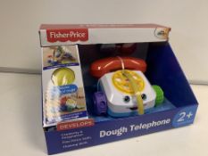 18 X BRAND NEW BOXED FISHER PRICE DOUGH TELEPHONES IN 3 BOXES