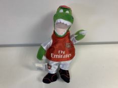 40 X BRAND NEW AFC GUNNERSAURUS SOFT TOYS RRP £10 EACH