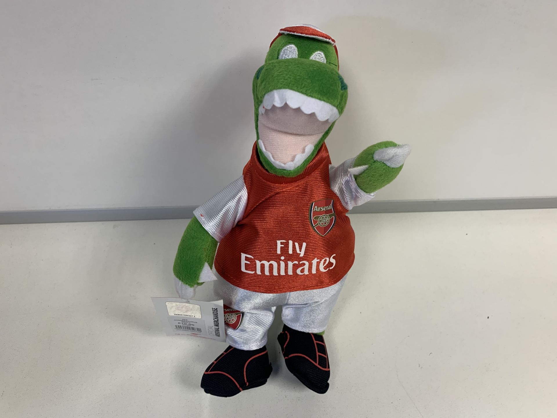 40 X BRAND NEW AFC GUNNERSAURUS SOFT TOYS RRP £10 EACH