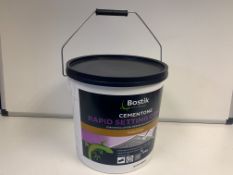 15 X 10KG BOSTIK CEMENTONE RAPID SETTING CEMENT. FOR INSTALLATION, REPAIR & MAINTAINANCE. SETS IN 20