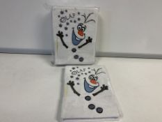 240 X DISNEY FROZEN OLAF NOTEBOOKS IN 5 BOXES