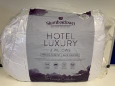 8 X BRAND NEW SLUMBERDOWN HOTEL LUXURY PILLOWS