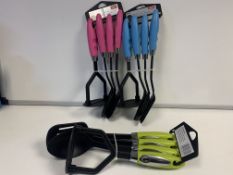 24 X SET OF 4 COLOURED HANDLE NYLON UTENSILS IN 2 BOXES