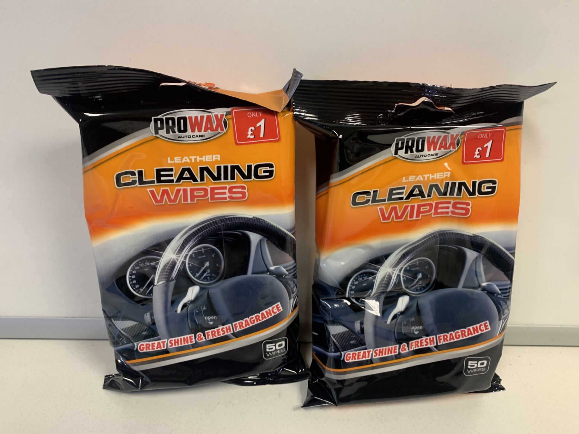 120 X PACKS OF 50 PRO WAX LEATHER CLEANING WIPES IN 5 BOXES