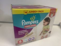 20 X BRAND NEW PAMPERS 48 JUMBO PACK NAPPY PANTS SIZE 6