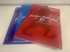 80 X BRAND NEW ASSORTED CAMPUS REFILL PADS OXFORD FINEST QUALITY PAPER IN 5 BOXES