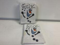 240 X DISNEY FROZEN OLAF NOTEBOOKS IN 5 BOXES