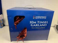 7 X BOXES OF CHRISTMAS WORKSHOP 10M TINSEL GARLAND