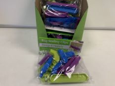 100 X PACKS OF 13 BAG SEALING CLIPS IN 10 BOXES