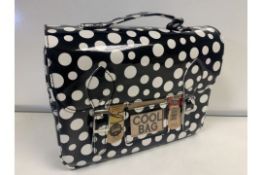 24 X BRAND NEW COOL SPOTTY SATCHEL BAGS IN 8 BOXES