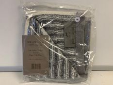 30 X EMILY BOND LABRADOR STRIPE GREY COLOURED FACE CLOTHS SIZE 30 X 30 CM