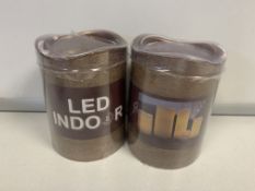 16 X BRAND NEW LED INDOOR CANDLES IN 2 BOXES