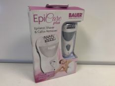 2 X BAUER EPICARE PLUS EPILATOR, SHAVER AND CALLUS REMOVER