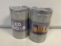 8 X LED INDOOR CANDLES IN 1 BOX
