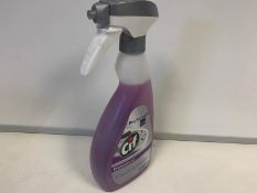 60 x NEW CIF PRO FORMULA PROFESSIONAL 2 IN 1 KITCHEN CLEANER DISENFECTANT