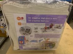 2 x BRAND NEW WEPLAY 3D CREATIVE MAT LARGE - BLACK & WHITE