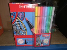 20 X PACKS OF 8 STABILO PASTEL COLOUR PENS IN 2 BOXES