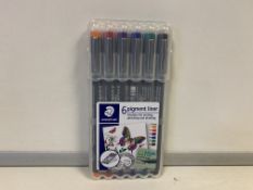 20 x BRAND NEW STEADTLER 6 PACK PIGMENT LINER. FINELINER FOR SKETCHING AND DRAWING