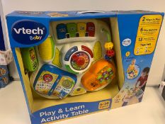 2 x BRAND NEW BOXED VTECH BABY PLAY & LEARN ACTIVITY TABLES