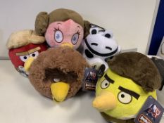 24 X BRAND NEW STAR WARS ANGRY BIRDS SOFT TOYS
