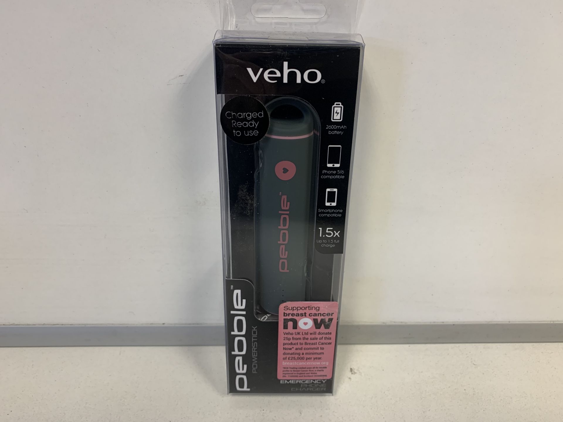 10 X BRAND NEW VEHO 2000MAH BATTERY PEBBLE POWERSTICK RRP £29.99