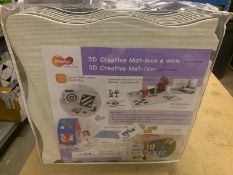 3 x BRAND NEW WEPLAY 3D CREATIVE MAT LARGE - BLACK & WHITE