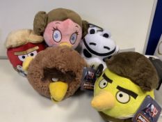49 X BRAND NEW STAR WARS ANGRY BIRDS SOFT TOYS